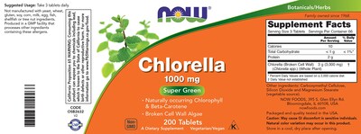 Foto 5 | Foto 5 | Tabletas de Clorella Now Foods 1000 mg 200 Tabletas Premium sin OGM - Venta Internacional
