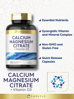 Foto 4 | Foto 4 | Suplemento de Citrato de Calcio y Magnesio Carlyle Más Vitamina D3 - Venta Internacional