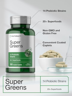 Foto 4 | Foto 4 | Suplemento Horbäach Super Greens Con Probióticos 150 Cápsulas - Venta Internacional.