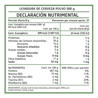 Foto 4 | Foto 4 | Suplemento Alimenticio de Levadura De Cerveza Pronat en Polvo 300 Gr