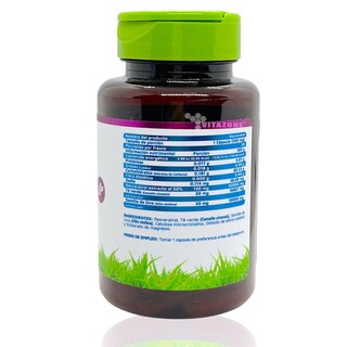Foto 3 | Foto 3 | Resveratrol Vidanat Té Verde Semilla de Uva 30 Cápsulas