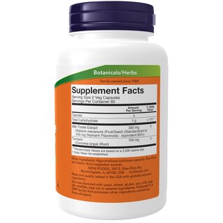 Foto 2 | Foto 2 | Suplemento Now Foods Cardo Mariano con Silimarina 150 mg con Cúrcuma - Venta Internacional