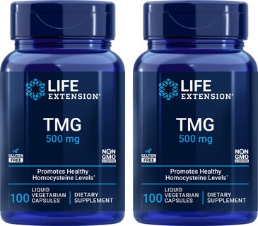Foto 1 | Foto 1 | Suplemento Life Extension TMG 500 mg 2 Frascos con 100 Cápsulas Vegetarianas Líquidas C/U - Venta Internacional