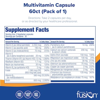 Foto 2 | Foto 2 | Suplemento Multivitamínico Bariátrico Bariatric Fusion 60 Cápsulas - Venta Internacional