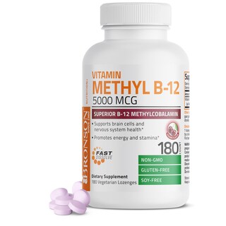 Foto 1 | Foto 1 | Suplemento Bronson Methyl B12 5000 Mcg Vitamina B12 180 Tabletas - Venta Internacional