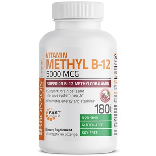 Foto 3 | Foto 3 | Suplemento Bronson Methyl B12 5000 Mcg Vitamina B12 180 Tabletas - Venta Internacional