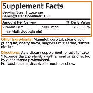Foto 6 | Foto 6 | Suplemento Bronson Methyl B12 5000 Mcg Vitamina B12 180 Tabletas - Venta Internacional