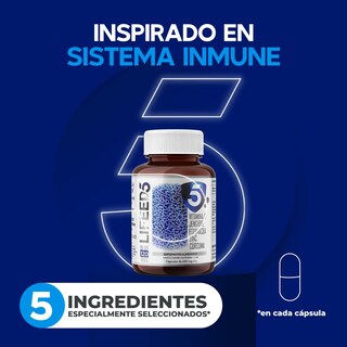 Foto 2 | Foto 2 | Suplemento Alimenticio Immune Jengibre Lifeed5 120 Cápsulas