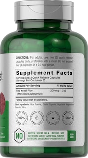 Foto 2 | Foto 2 | Suplemento Horbäach De Arroz De Levadura Roja 1200 Mg 120 Cápsulas - Venta Internacional.