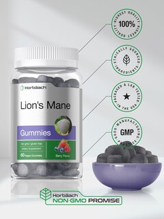 Foto 6 | Foto 6 | Suplemento Horbäach Lion's Mane 60 Gomitas Veganas 750 Mg - Venta Internacional.
