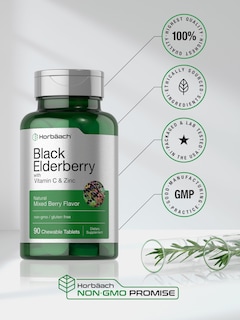 Foto 6 | Foto 6 | Tabletas Masticables Horbaach Sambucus Elderberry 90 Unidades - Venta Internacional.