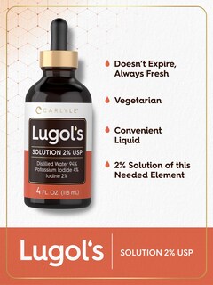 Foto 4 | Foto 4 | Solución De Yodo Carlyle Lugols Al 2% Con Yoduro De Potasio 120 Ml - Venta Internacional.