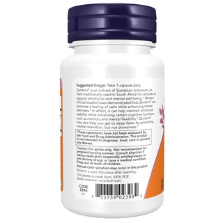 Foto 3 | Foto 3 | Complementa Now Foods Calm & Focus Con Zembrin Y Gaba 60 Cápsulas - Venta Internacional.
