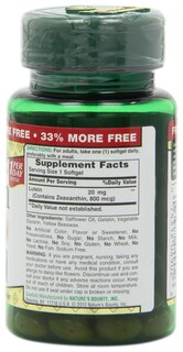 Foto 2 | Foto 2 | Suplemento Nature's Bounty Lutein 20 Mg 40 Cápsulas Blandas (paquete De 2) - Venta Internacional.