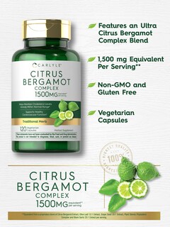 Foto 4 | Foto 4 | Suplemento Carlyle Citrus Bergamot Complex 1500 Mg 120 Cápsulas - Venta Internacional.