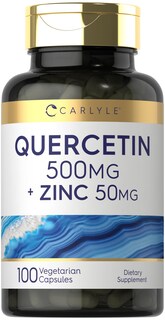 Foto 1 | Foto 1 | Complemente Las Cápsulas De 500 Mg De Quercetina De Carlyle Con 50 Mg De Zinc - Venta Internacional.