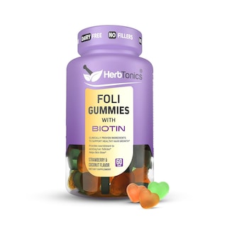 Foto 1 | Foto 1 | Suplemento Herbtonics En Gomitas De Aluminio Con Biotina Para El Crecimiento Del Cabello, 60 Chicles - Venta Internacional.