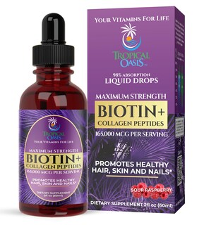 Foto 1 | Foto 1 | Suplemento Tropical Oasis Biotina + Colágeno 165,000 Mcg - Venta Internacional.