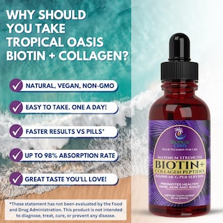 Foto 6 | Foto 6 | Suplemento Tropical Oasis Biotina + Colágeno 165,000 Mcg - Venta Internacional.