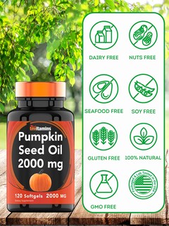 Foto 5 | Foto 5 | Suplemento Vitamínico De Aceite De Semilla De Calabaza 2000 Mg X 120 Cápsulas Blandas - Venta Internacional.