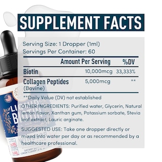 Foto 6 | Foto 6 | Suplemento De Biotina Líquida Windsor Botanicals De 10,000 Mcg + Coll - Venta Internacional.