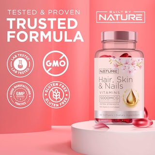 Foto 4 | Foto 4 | Suplemento Fabricado Por La Naturaleza, Vitaminas Para Cabello, Piel Y Uñas, 60 G - Venta Internacional.