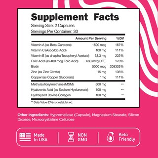 Foto 5 | Foto 5 | Suplemento Vital Vitamins, Complejo De Biotina, 5000 Mcg, 60 Cápsulas - Venta Internacional.