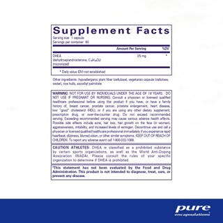 Foto 2 | Foto 2 | Suplemento De 25 Mg De Dhea De Pure Encapsulations Para El Equilibrio Hormonal - Venta Internacional.
