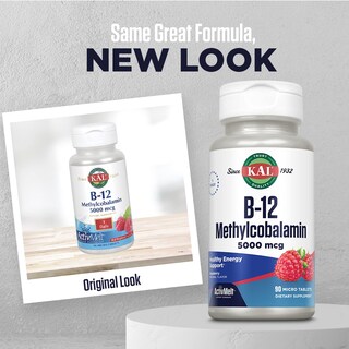 Foto 2 | Foto 2 | Suplemento Kal De Vitamina B12, Metilcobalamina, 5000 Mcg, 90 Tabletas - Venta Internacional.
