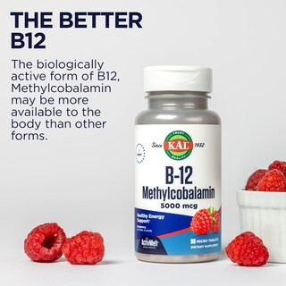 Foto 6 | Foto 6 | Suplemento Kal De Vitamina B12, Metilcobalamina, 5000 Mcg, 90 Tabletas - Venta Internacional.