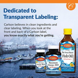 Foto 6 | Foto 6 | Suplemento De Aceite De Pescado Carlson The Very Finest 200 Ml Omega-3 - Venta Internacional.