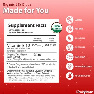 Foto 5 | Foto 5 | Suplemento Liquidhealth De Metil Vitamina B12 5000 Mcg (paquete De 2) - Venta Internacional.