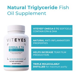 Foto 3 | Foto 3 | Suplemento Viteyes Omega-3 Tg Para La Salud De Los Ojos Y El Corazón 60 Cápsulas Blandas - Venta Internacional.