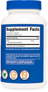 Foto 4 | Foto 4 | Suplemento Nutricost Dhea 50 Mg 240 Cápsulas Sin Gluten Y Soja - Venta Internacional.