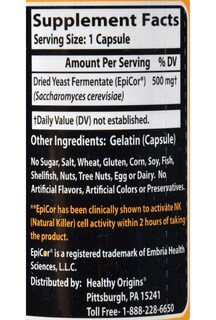 Foto 3 | Foto 3 | Suplemento Epicor De Healthy Origins, 500 Mg, 60 Cápsulas - Venta Internacional.