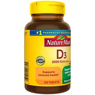 Foto 7 | Foto 7 | Suplemento Nature Made De Vitamina D, 2000 Ui, 220 Cápsulas Blandas - Venta Internacional.