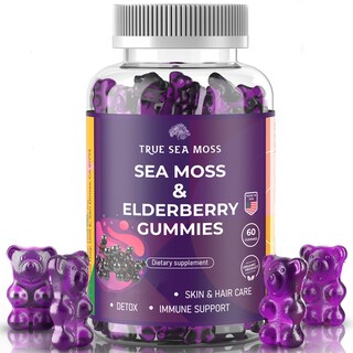 Foto 1 | Foto 1 | Gomitas De Saúco Trueseamoss Sea Moss Supplement, 60 Unidades - Venta Internacional.