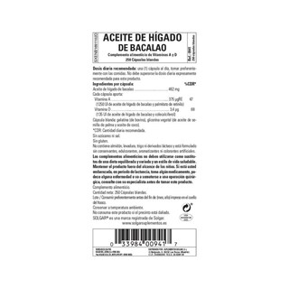 Foto 4 | Foto 4 | Aceite De Hígado De Bacalao Noruego Supplement Solgar, 100 Cápsulas Blandas, Paquete De 3 - Venta Internacional.