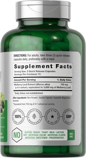 Foto 2 | Foto 2 | Suplemento De Extracto De Hoja De Morera Horbäach 3000 Mg 220 Cápsulas - Venta Internacional.