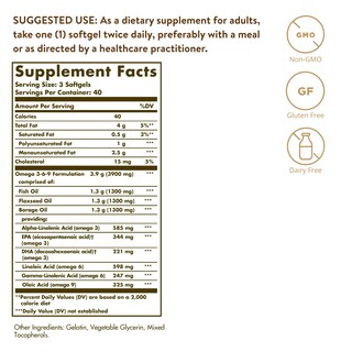 Foto 2 | Foto 2 | Suplemento Solgar Omega 3-6-9 1300 Mg 120 Cápsulas Blandas - Venta Internacional.