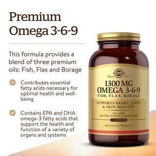 Foto 3 | Foto 3 | Suplemento Solgar Omega 3-6-9 1300 Mg 120 Cápsulas Blandas - Venta Internacional.