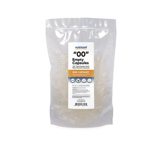 Foto 1 | Foto 1 | Cápsulas Vacías Nutricost, Tamaño 00, Veganas, 1000 Cápsulas Transparentes - Venta Internacional.