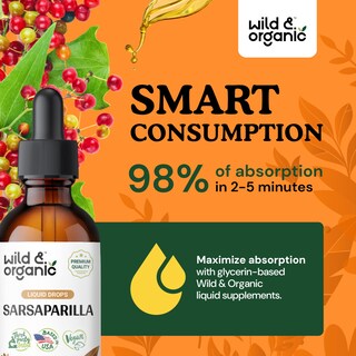 Foto 4 | Foto 4 | Suplemento De Extracto De Raíz De Zarzaparrilla Silvestre Y Orgánico 60 Ml - Venta Internacional.