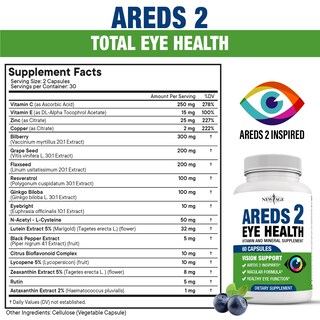 Foto 3 | Foto 3 | Vitamina Para Ojos New Age Areds 2 Con Arándano, 6000 Mg De Luteína, 60 Unidades - Venta Internacional.