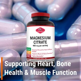 Foto 6 | Foto 6 | Suplemento Olympian Labs De Citrato De Magnesio 400 Mg 300 Cápsulas - Venta Internacional.
