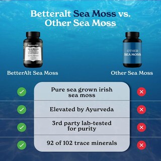 Foto 4 | Foto 4 | Cápsulas De Musgo Marino Better Alt Irish Con Aceite De Semillas Negras, 120 Cápsulas - Venta Internacional.