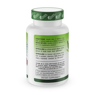Foto 2 | Foto 2 | Suplemento Sunshine Naturals Spirulina 500 Mg 60 Comprimidos - Venta Internacional.