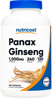 Foto 1 | Foto 1 | Suplemento Nutricost Panax Ginseng 1000 Mg 240 Cápsulas - Venta Internacional.