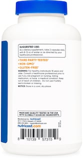 Foto 4 | Foto 4 | Suplemento Nutricost Panax Ginseng 1000 Mg 240 Cápsulas - Venta Internacional.
