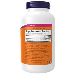 Foto 2 | Foto 2 | Suplemento Now: Cristales De Vitamina C (ácido Ascórbico) 454 G - Venta Internacional.